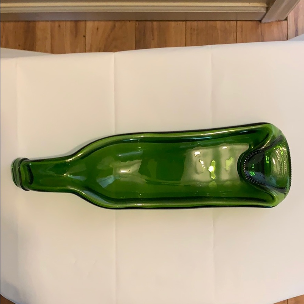Handmade Champagne Green Wine Bottle Spoon Rest